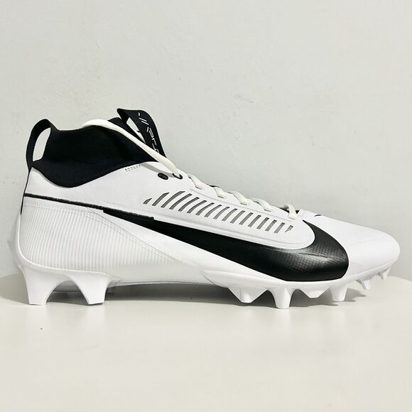 Nike Vapor Edge Pro 360 2 Carbon FF “White Black” Men’s Size 14 Football Cleats - Picture 2 of 8